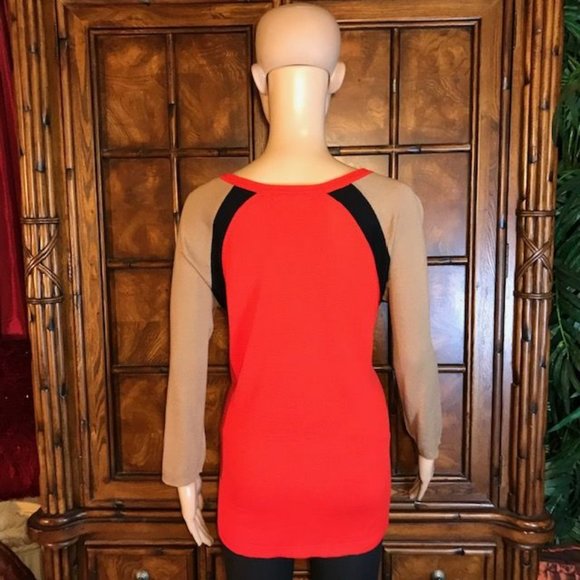 NWOT Jones New York Colorblock 3/4 Sleeve Sweater - Picture 2 of 7